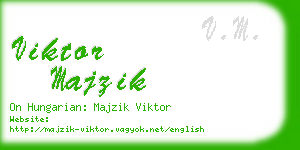 viktor majzik business card